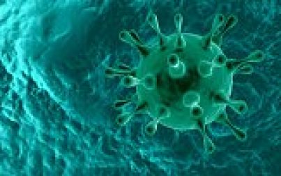 3D render nCov-Coronavirus cell outbreak and coronaviruses influenza red background concept dangerous flu shot pandemic medical health risk with disease.